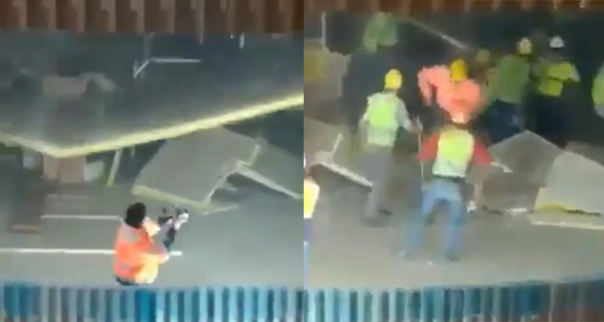 AKM inşaatında asma tavanın çöktü: 4 işçi yaralandı