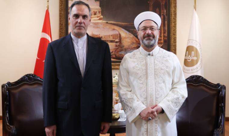 Ali Erbaş, İran Büyükelçisi Zadeh ile görüştü