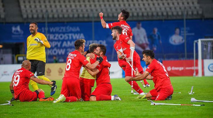 Ampute Futbol Milli Takımı, üst üste ikinci kez Avrupa şampiyonu oldu