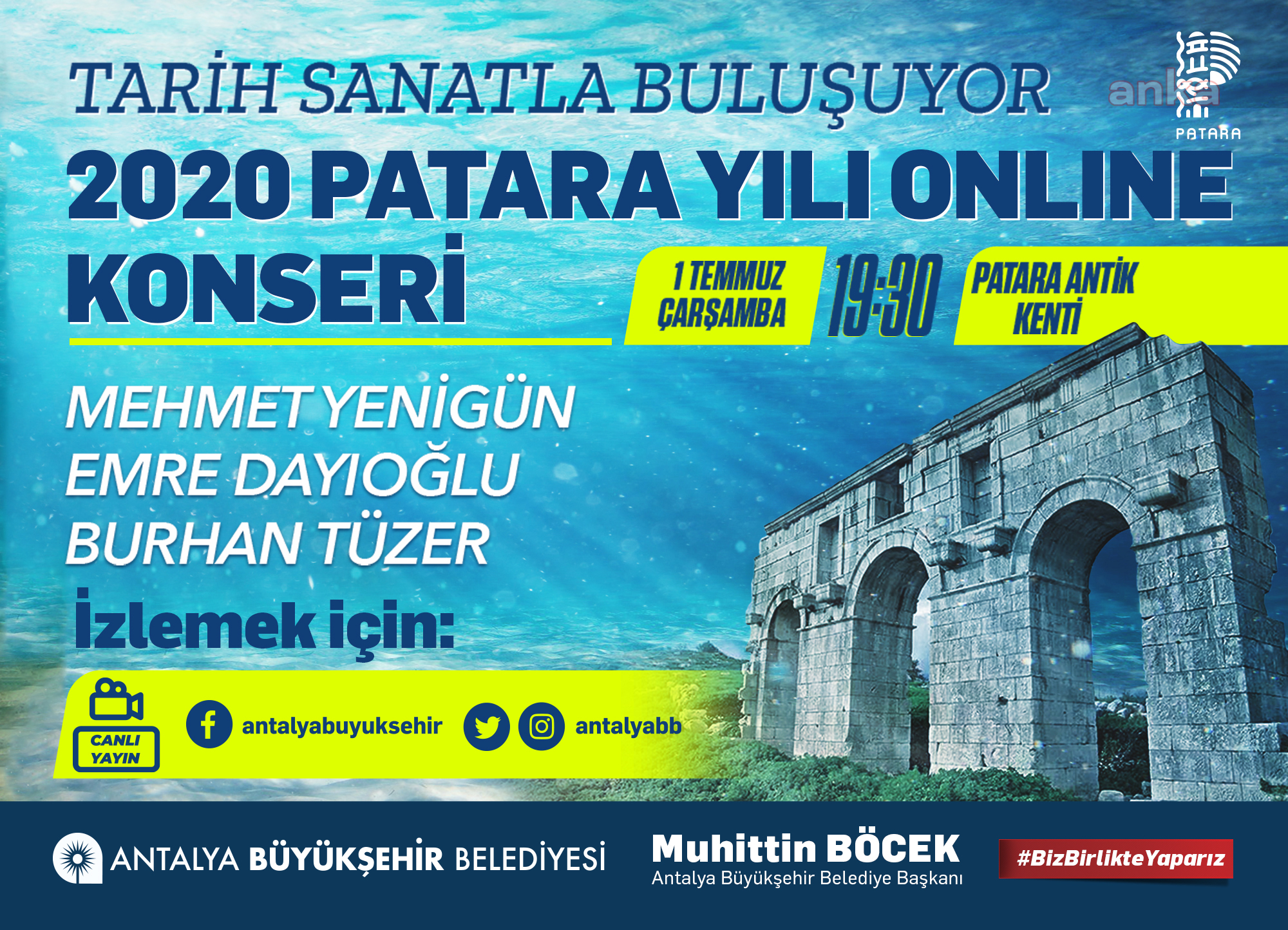 Antalya Patara Antik Kenti'nde online konser