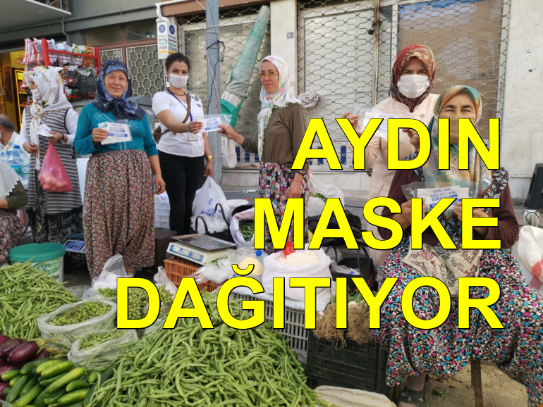 Aydın Büyükşehir Belediyesi ücretsiz maske dağıtıyor