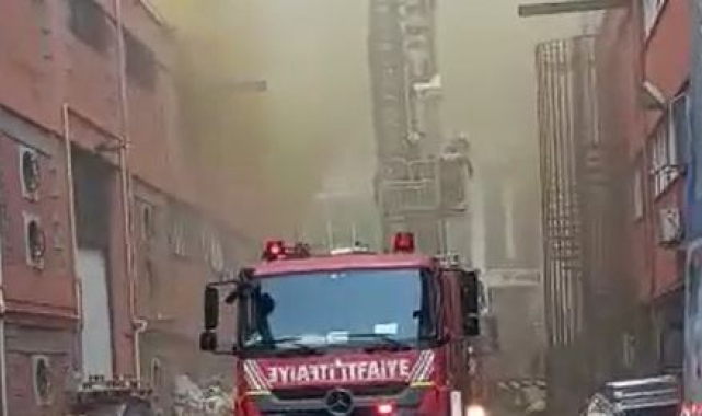 Başakşehir'de Sanayi Sitesi'nde yangın çıktı