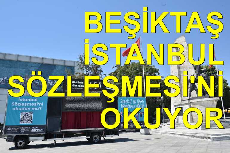 Beşiktaş Belediyesi İstanbul Sözleşmesi'ne dikkat çekiyor