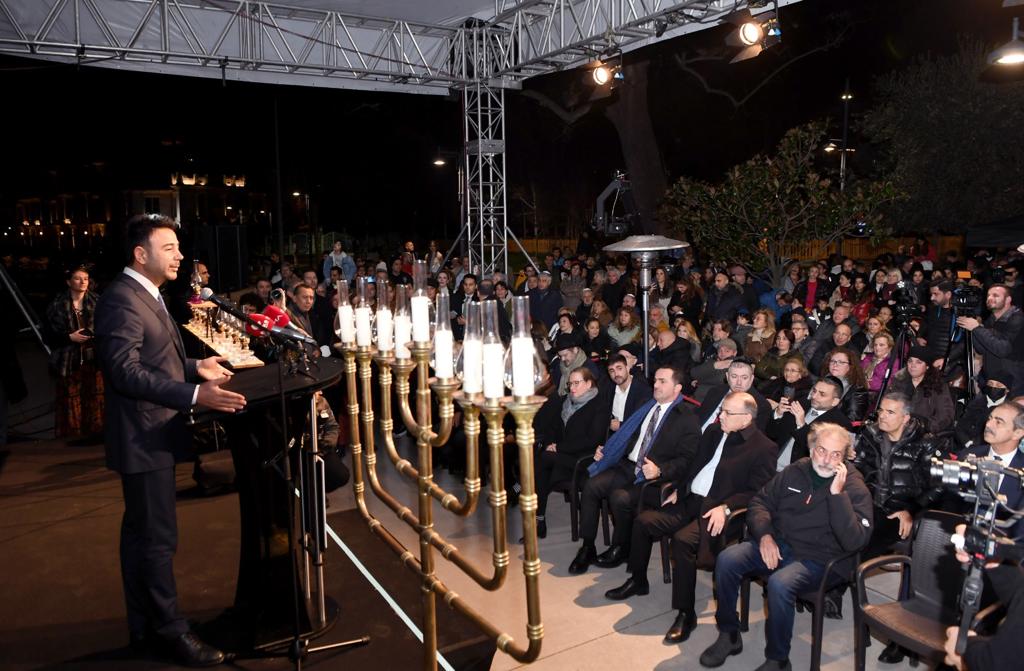 Beşiktaş Belediyesi Musevi vatandaşların Hanuka Bayramı’nı kutladı