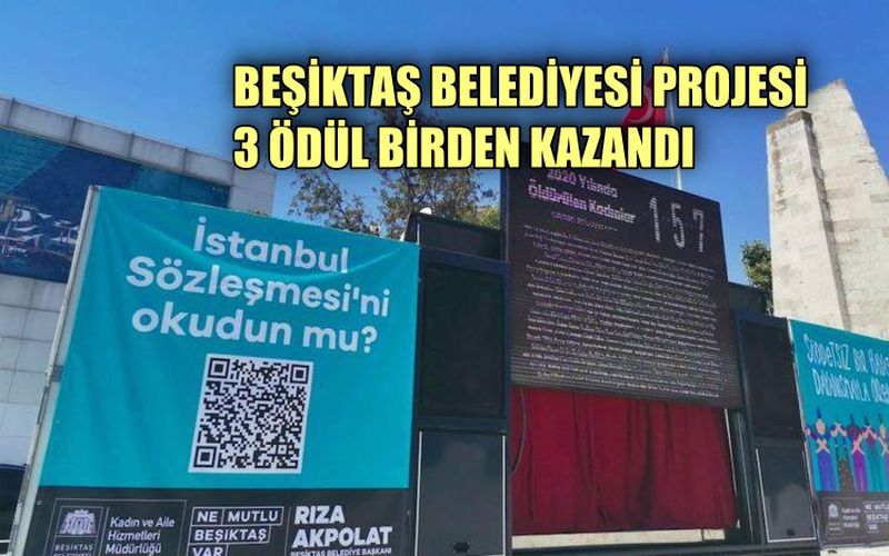 Beşiktaş Belediyesi projesi Polaris Awards’ta 3 ödül aldı