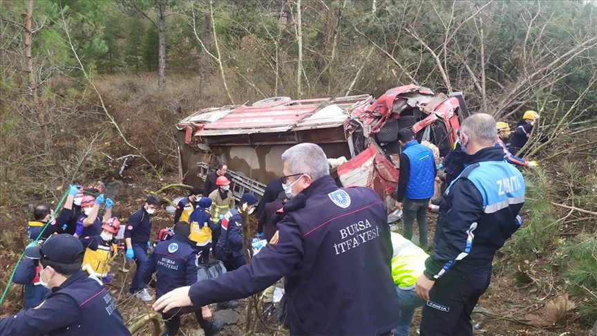 Bursa’da kaza: 4 itfaiye personeli hayatını kaybetti