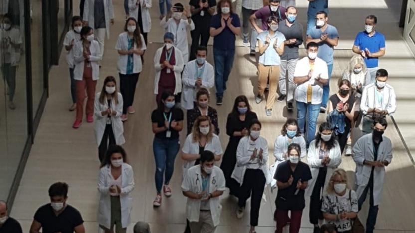 Çam ve Sakura Şehir Hastanesi'nde sağlık emekçilerinin protestoları devam ediyor