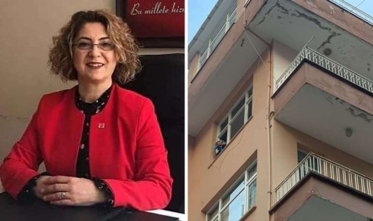 5'inci kattan düşen CHP'li eski kadın kolları başkanı hayatını kaybetti