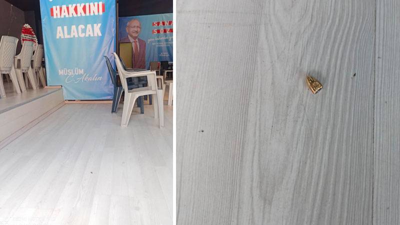 CHP’nin seçim ofisine mermi atıldı, caddelerdeki afişler yırtıldı