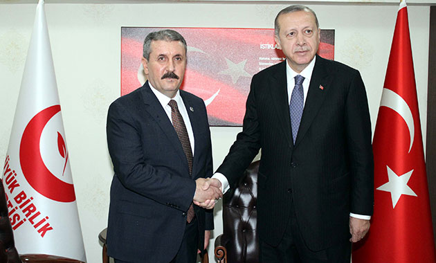 Erdoğan, BBP Genel Başkanı Mustafa Destici'yi ziyaret etti