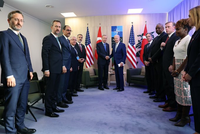 Cumhurbaşkanı Erdoğan, Biden’la görüştü