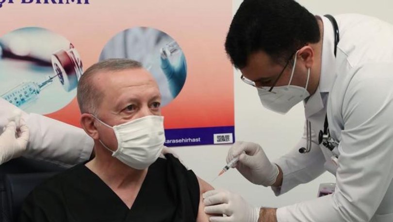 Erdoğan ikinci doz koronavirüs aşısı oldu