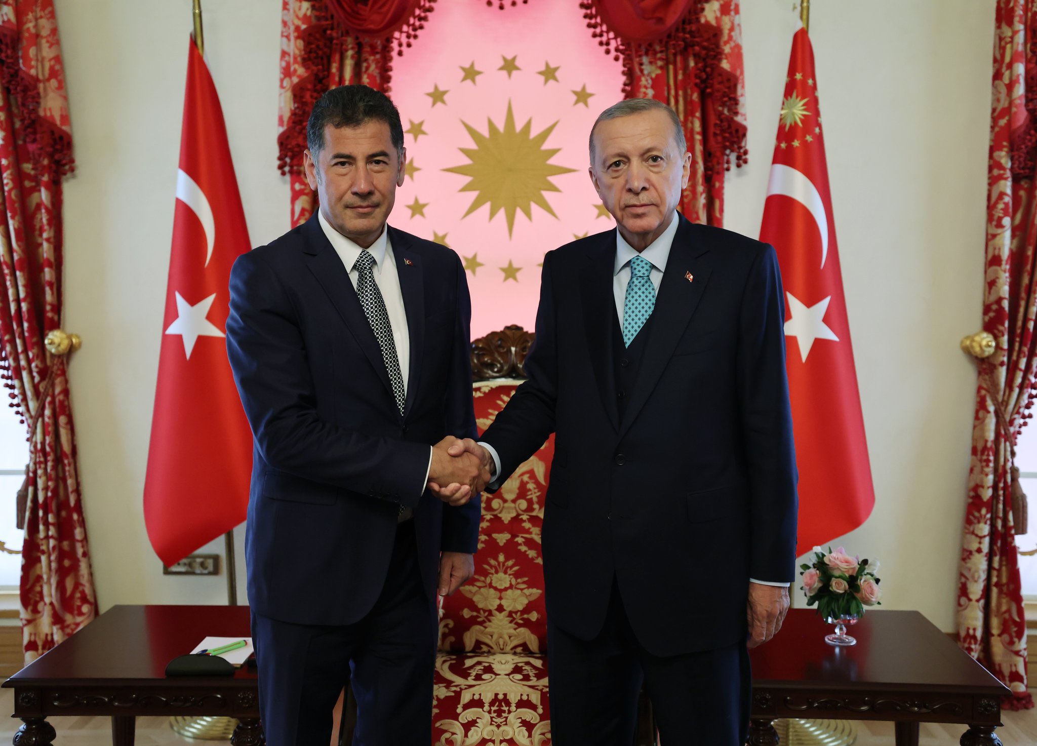 Erdoğan ile Sinan Oğan Dolmabahçe'de bir araya geldi