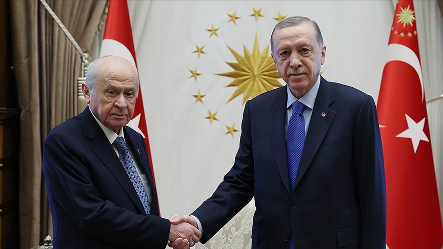 Erdoğan, MHP Genel Başkanı Bahçeli'yi kabul etti