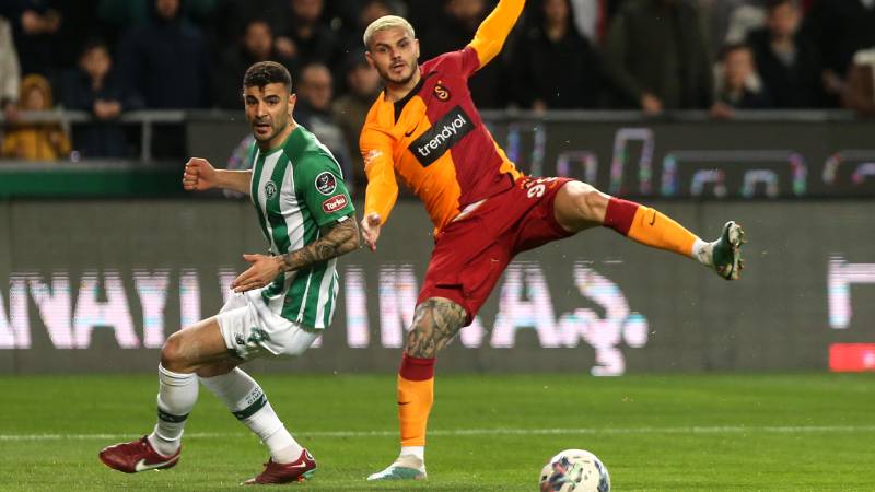 Galatasaray'ın galibiyet serisi Konya'da sona erdi