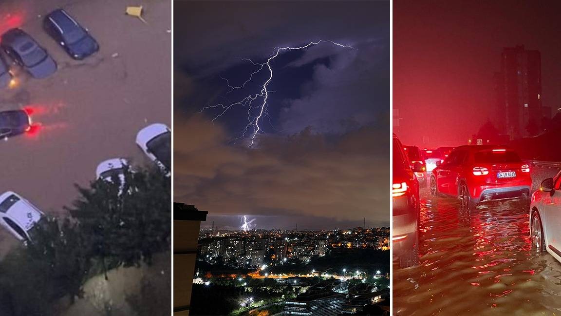 İstanbul'da sel felaketi: Arnavutköy ve Başakşehir çevrelerine1 saatte metrekareye 128 kilogram yağış düştü!