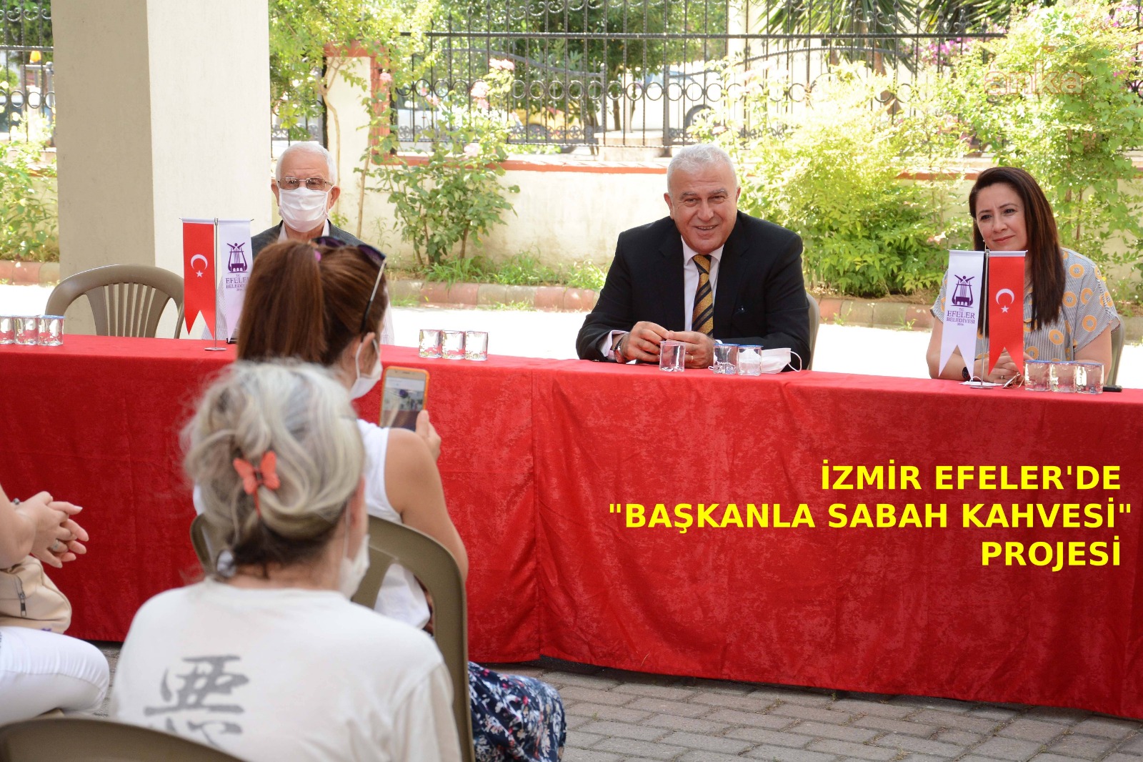 İzmir Efeler'de "Başkanla Sabah Kahvesi" projesi