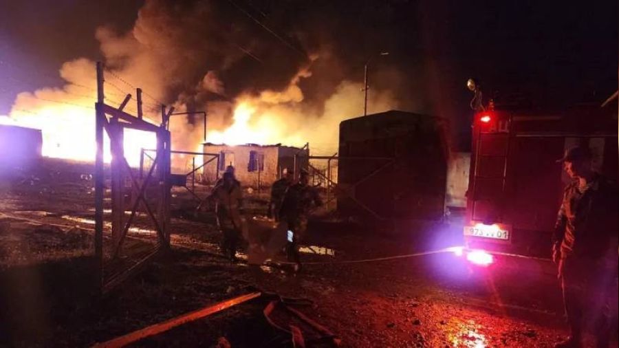 Karabağ'da benzin deposu patladı: 68 ölü