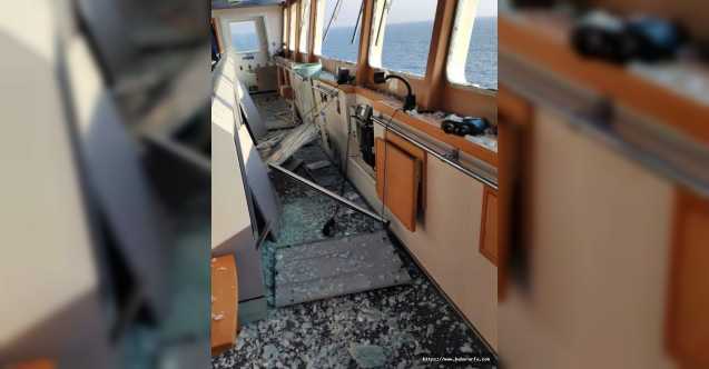 Karadeniz'de bir Türk gemisi vuruldu