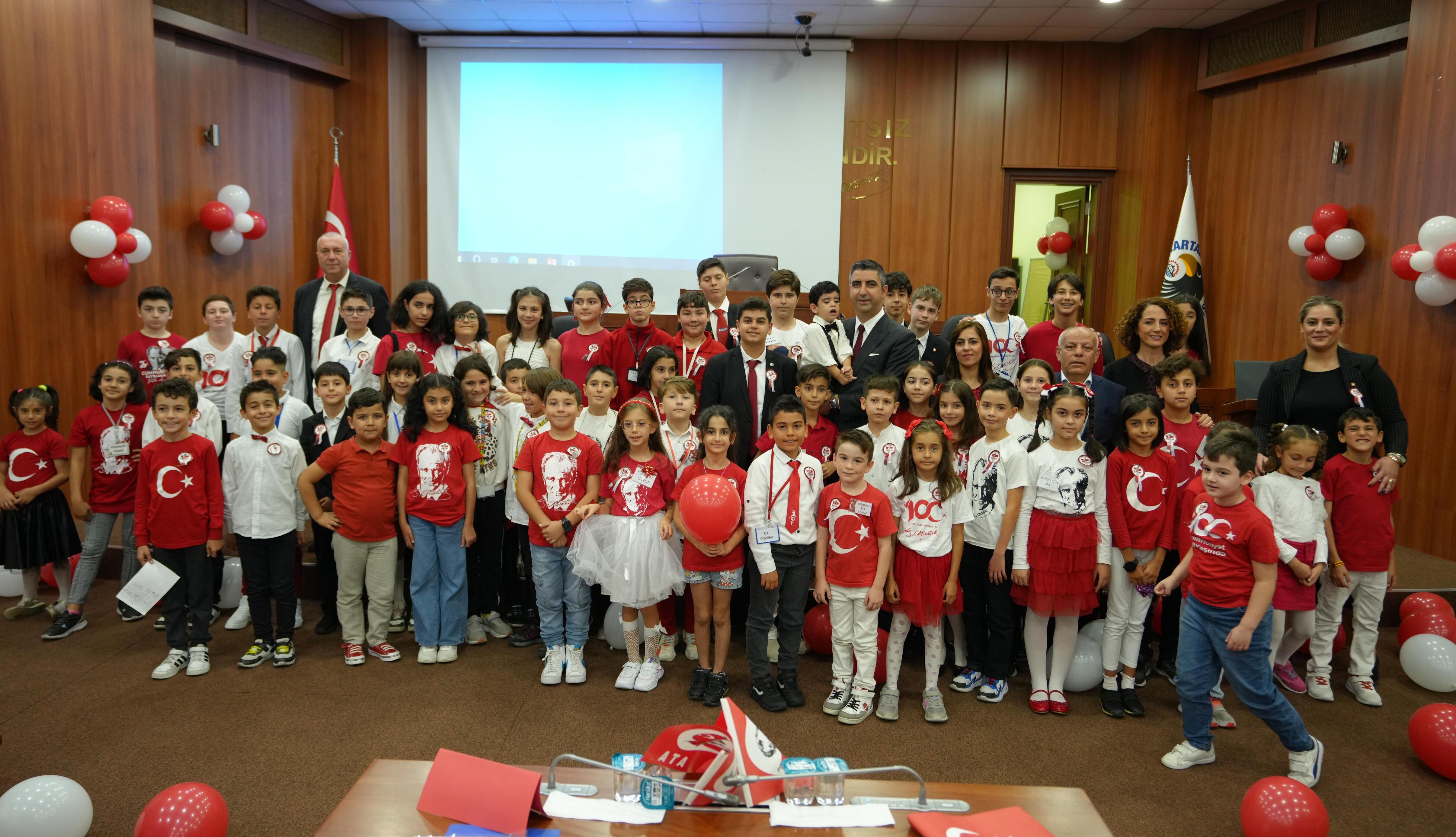 Kartal Belediyesi Çocuk Meclisi Cumhuriyetin 100. yıl dönümünde toplandı
