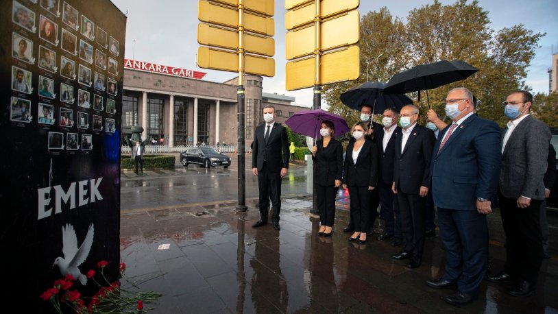 Kılıçdaroğlu 10 Ekim Katliamı'nda hayatını kaybeden vatandaşları andı