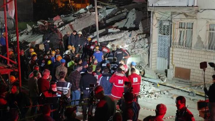 Malatya'da ağır hasarlı bina çöktü: 1 ölü