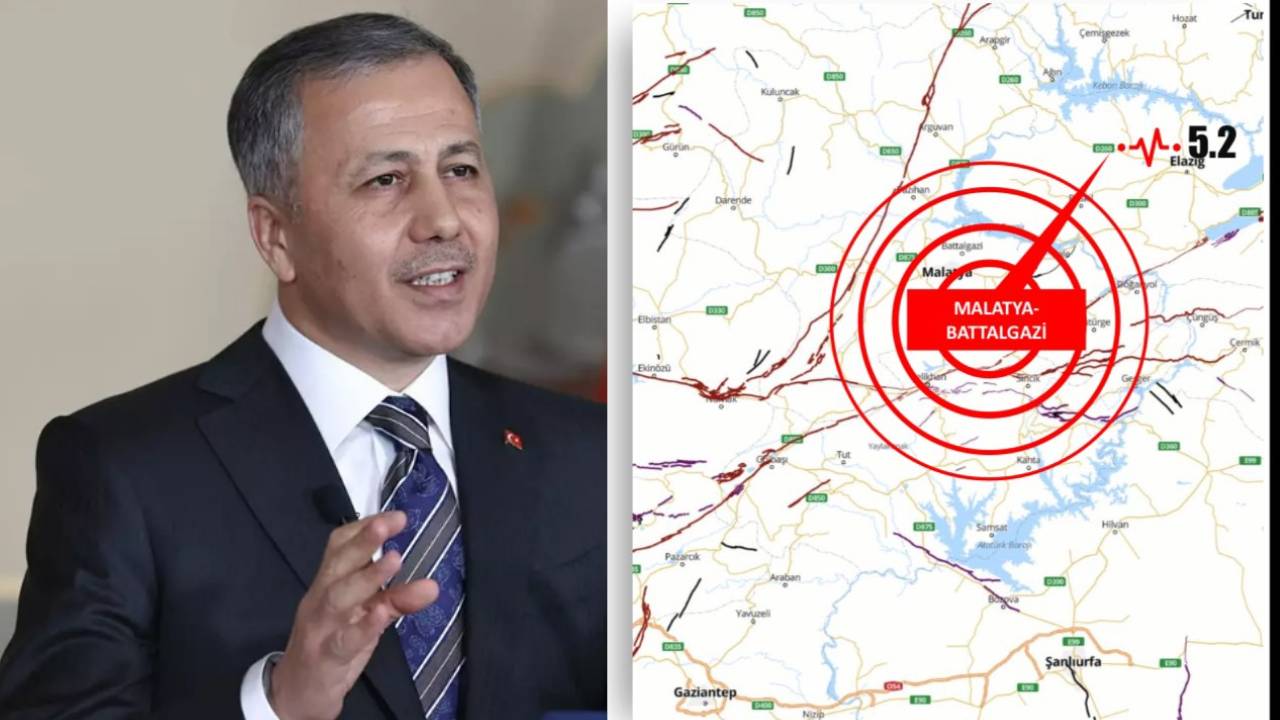 Malatya'daki 5.2'lik depremin ardından Bakan Yerlikaya'dan açıklama