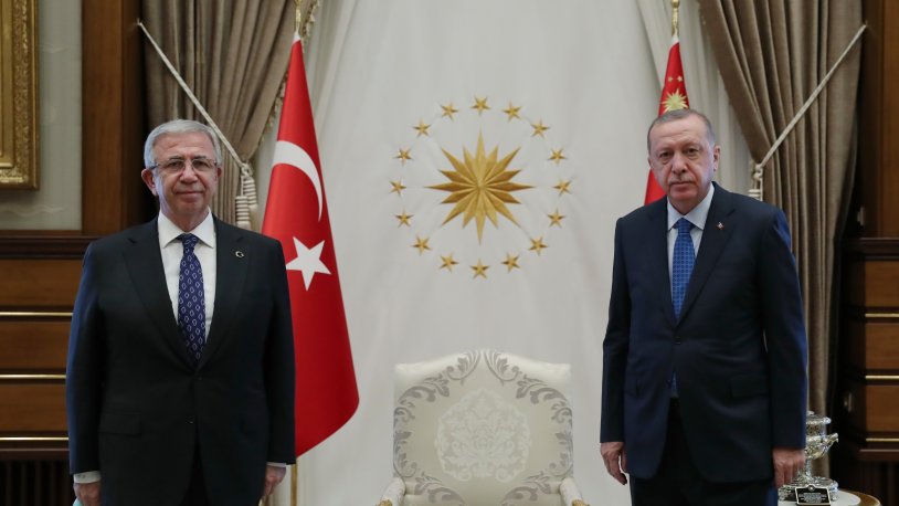 Mansur Yavaş ile Erdoğan'ın görüşmesinden ilk görüntü