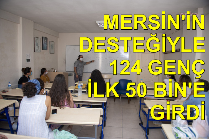 Mersin'in desteğiyle 124 genç ilk 50 bine girdi