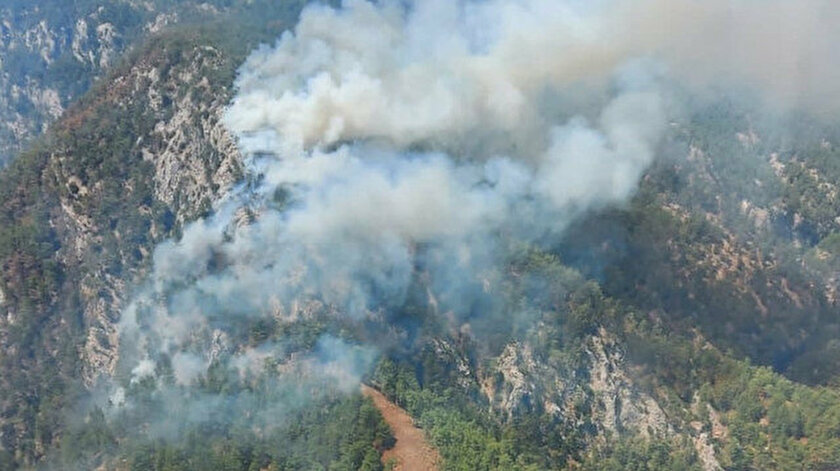 Muğla Köyceğiz'de orman yangını başladı