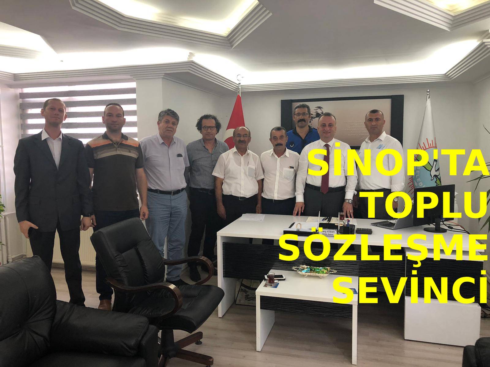 Sinop'ta toplu sözleşme sevinci