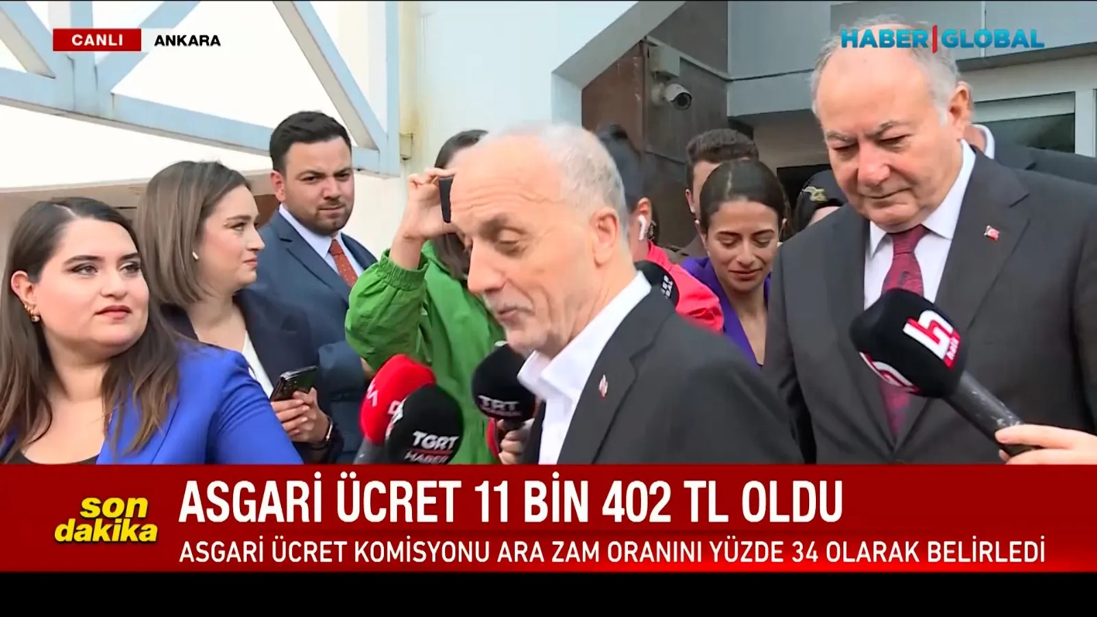 Türk İş Başkanı Atalay'dan 'Asgari ücret 500 dolar altında kaldı' diyen muhabire: Kızım Allah yardımcın olsun