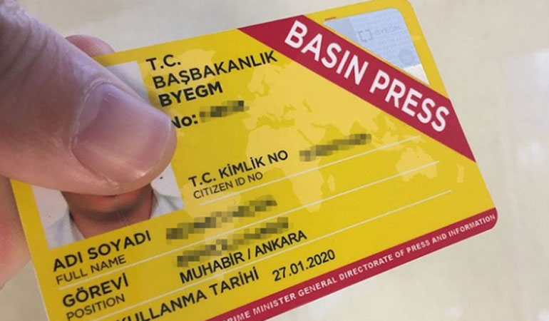 Türkiye'de basın kartı sahibi kaç gazeteci var?